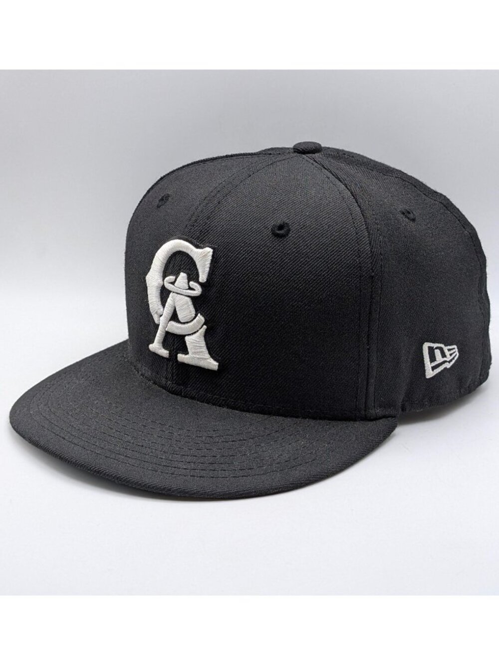 California Angels Hat Cap Fitted 7 1/2 Black MLB Baseball New Era Cooperstown